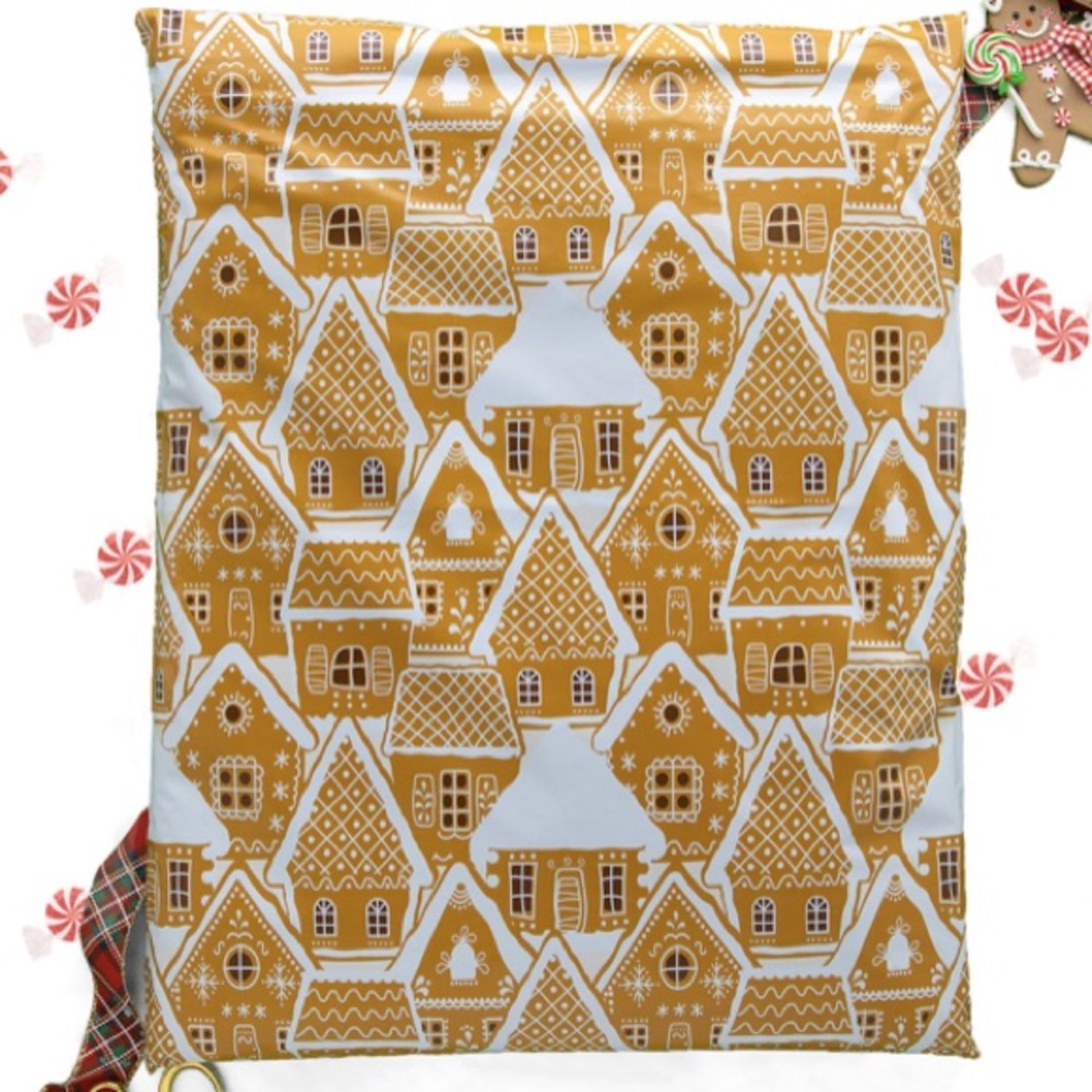 Set of 20 19x24 Gingerbread Winter House Poly Mailers Seller Packages Brown